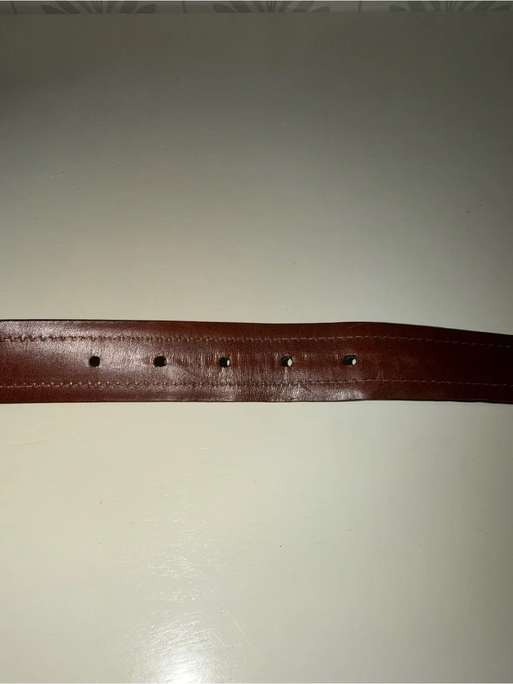 Men’s Cole Haan Black Leather Croc Design Belt Size 40